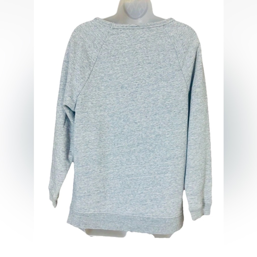 Anthropologie Akemi+Kin Gray Orange Sweatshirt Top Cotton Blend Size XS - Picture 4 of 14